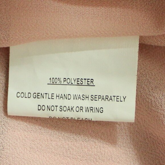 saints + secrets GRETA TIERED RUFFLE CHIFFON DRESS ROSE size US M - Picture 8 of 8